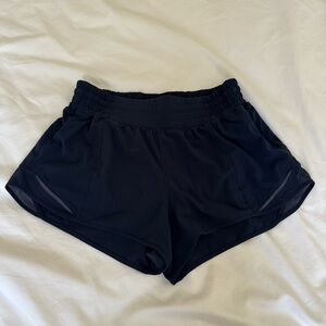 Lululemon Navy Hotty Hot Shorts